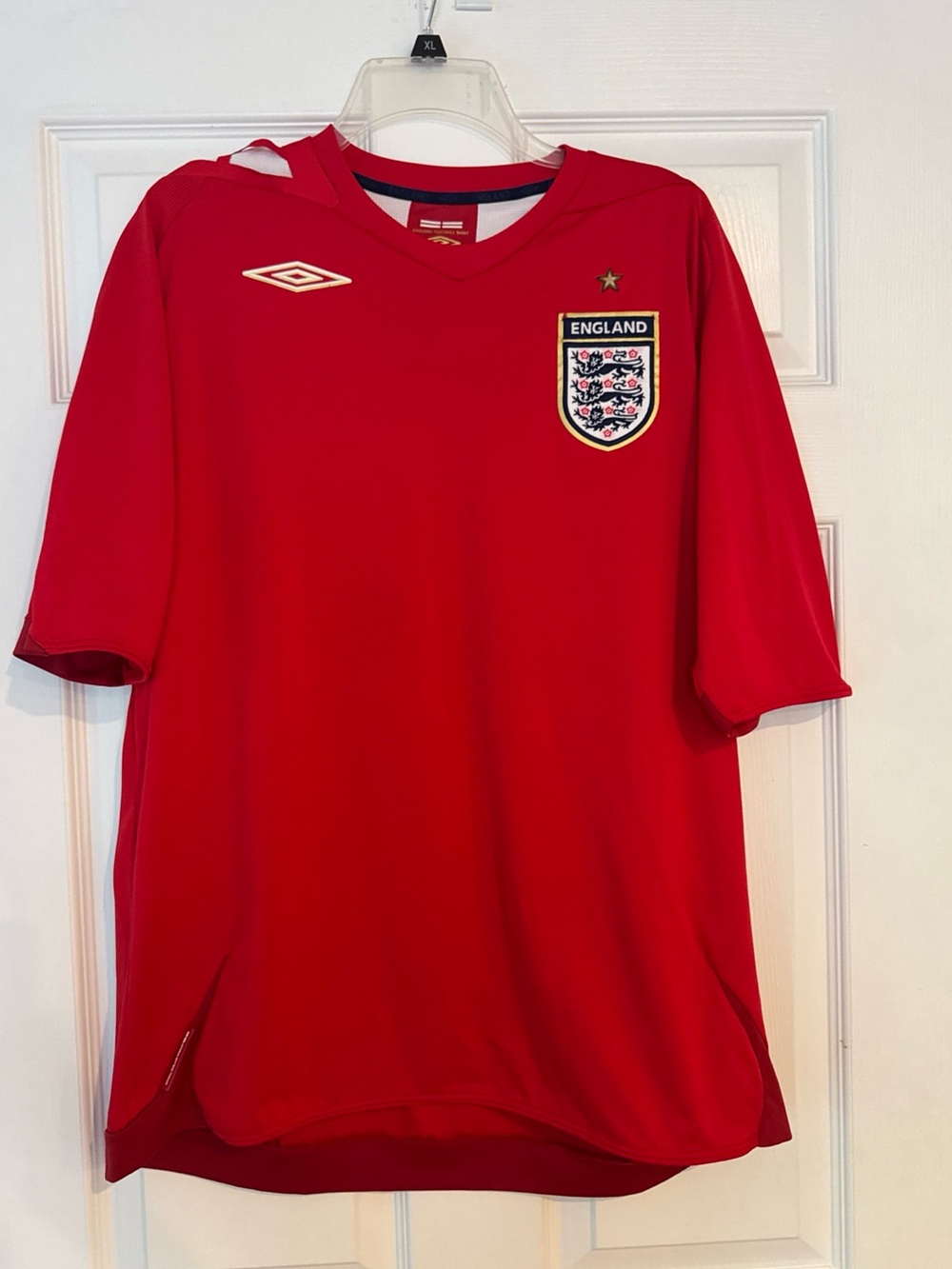 England National Team Red Umbro Soccer Jersey Size XL